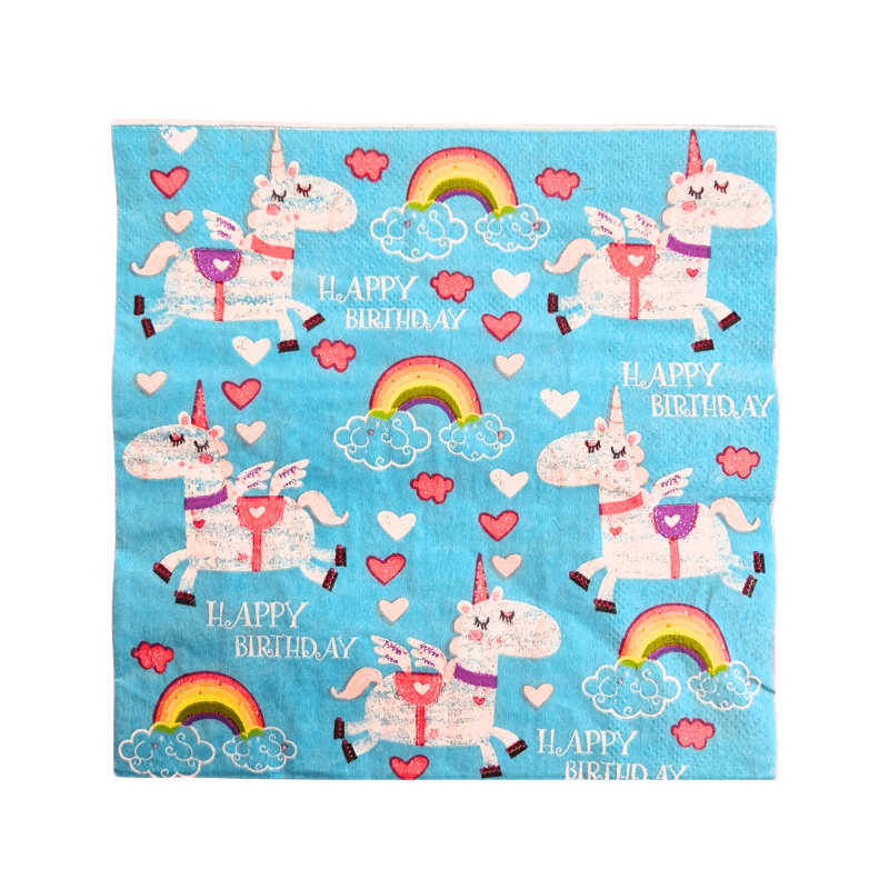 Unicorn Party Napkins 30 Pack