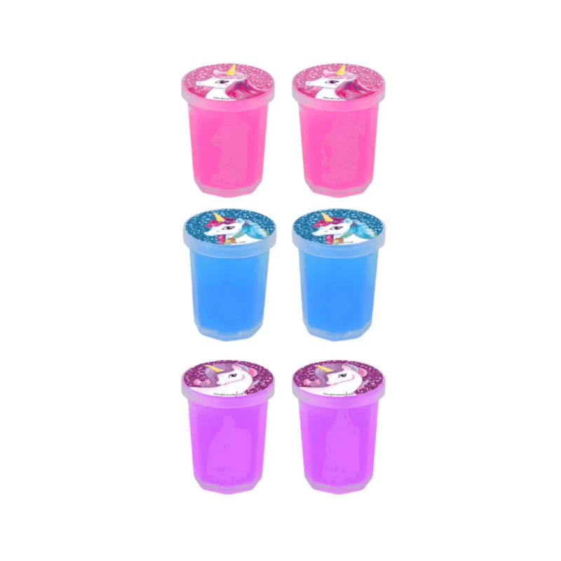 Unicorn Slime Tub 6 Pack