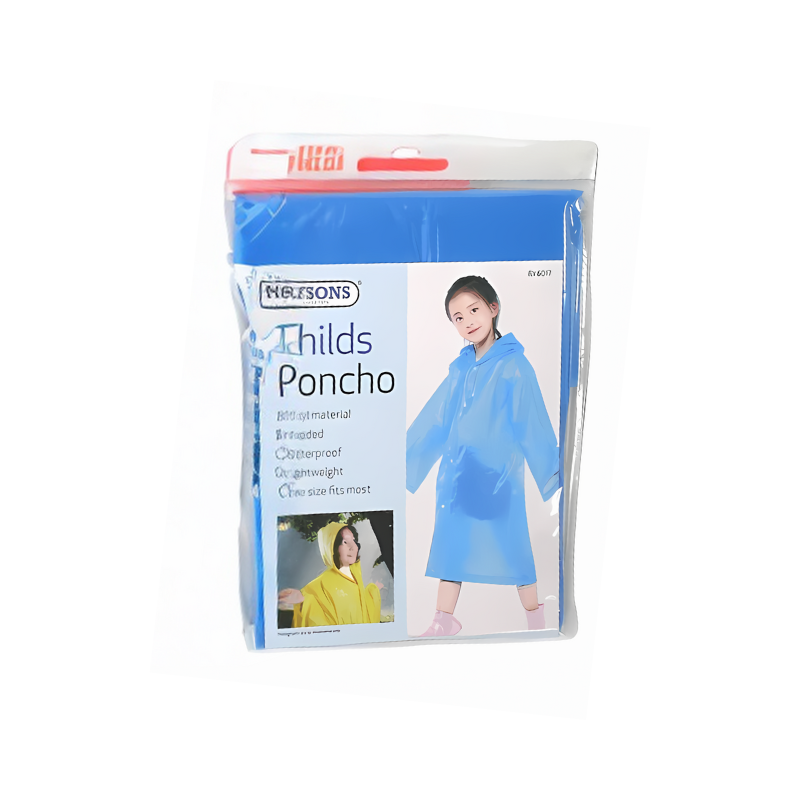 Childs Hooded Waterproof Poncho