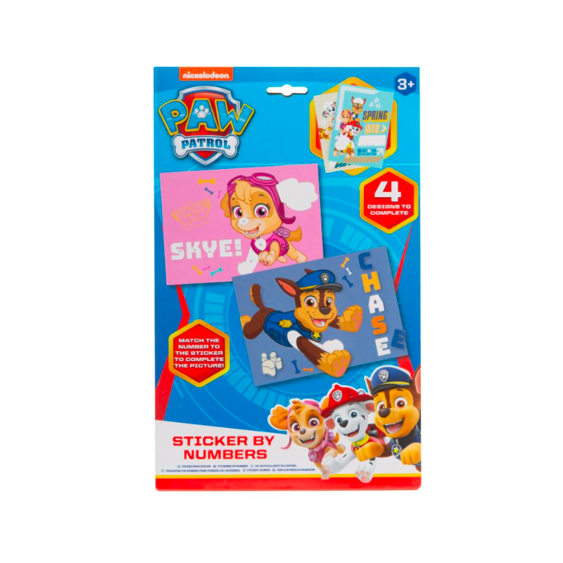 Paw Patrol Sticker by Numbers Pack