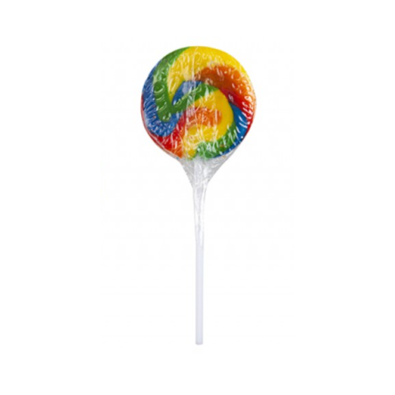 Round Swirl Rainbow Lolly Pop