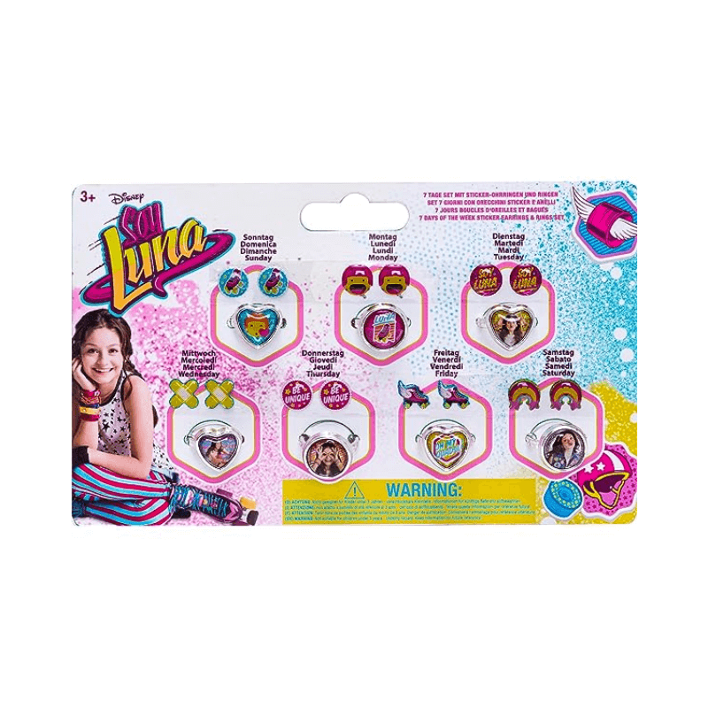 Soy Luna Set 7 Days Rings