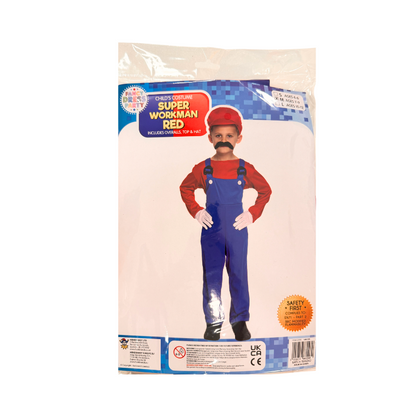 Super Mario Inspired Fancy Dress Costume - Age 7-9