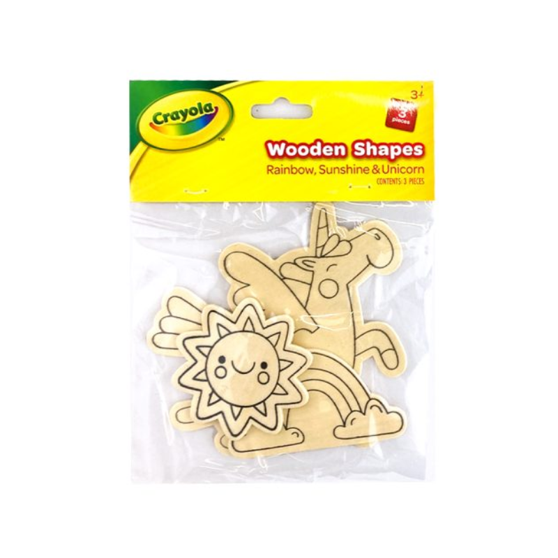 Crayola Wooden Shapes 3pcs