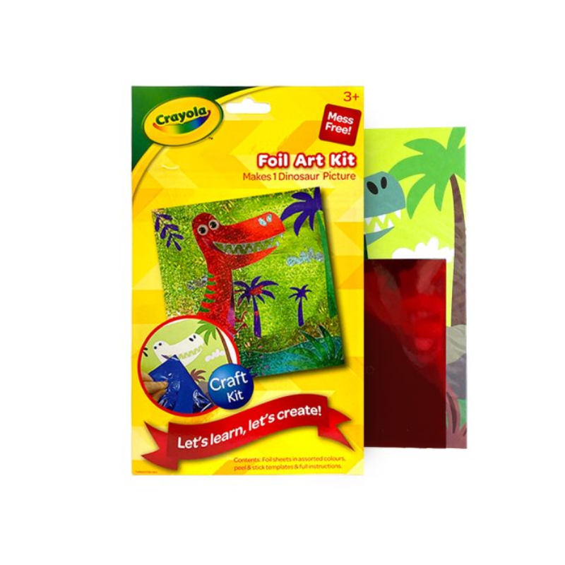 Crayola Foil Art Kit Dino Theme