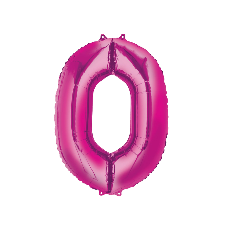 Large 34" Pink Super Shape Foil Balloon - 0