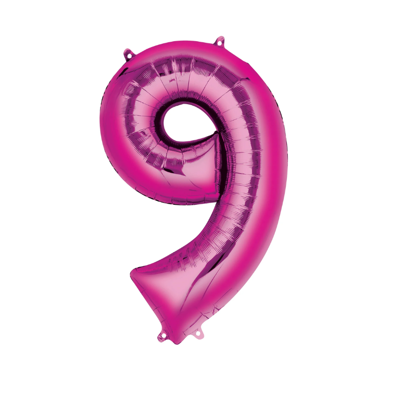 Large 34" Pink Super Shape Foil Balloon - 9