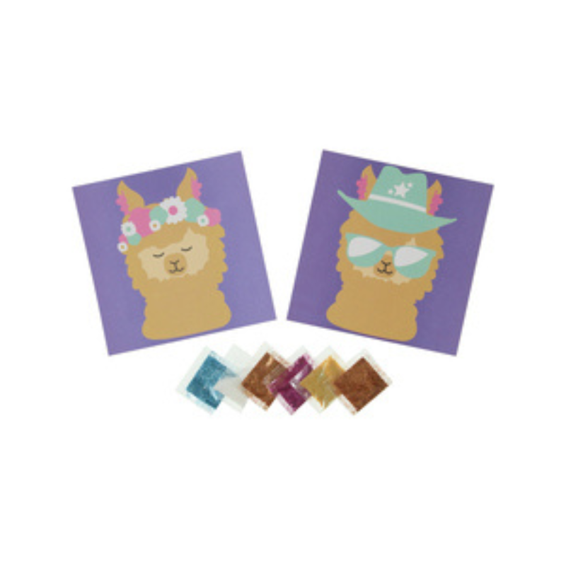 Make Your Own Alpaca Glitter Art