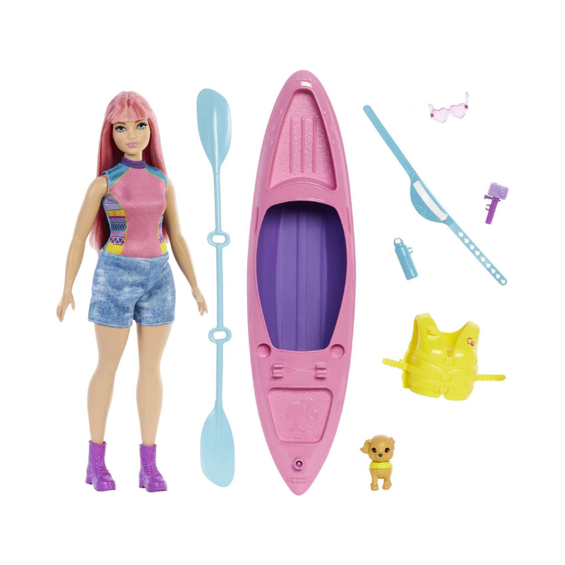 Mattel Barbie It Takes Two Camping Kayak Toy & Daisy Doll