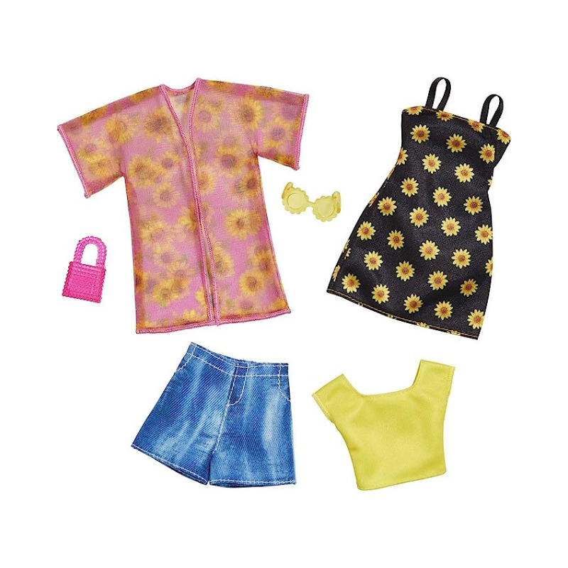 Mattel Barbie Doll Sunflower Outfit & Accessories