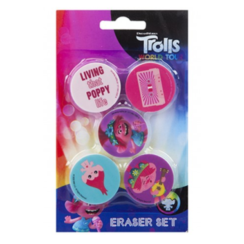 Trolls World Tour Eraser Set