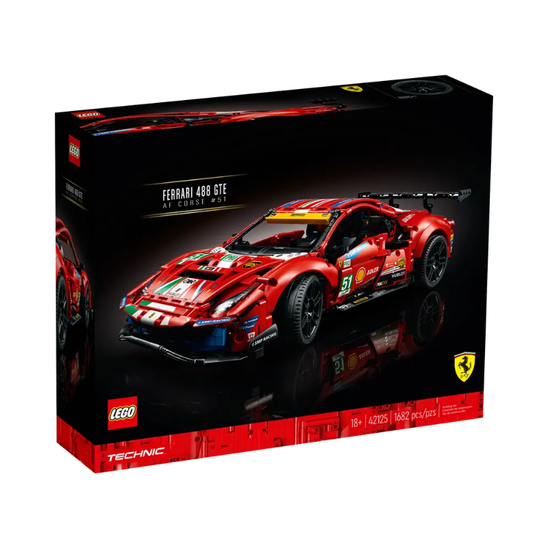 LEGO Technic 42125 Ferrari 488 GTE (AF Corse #51)