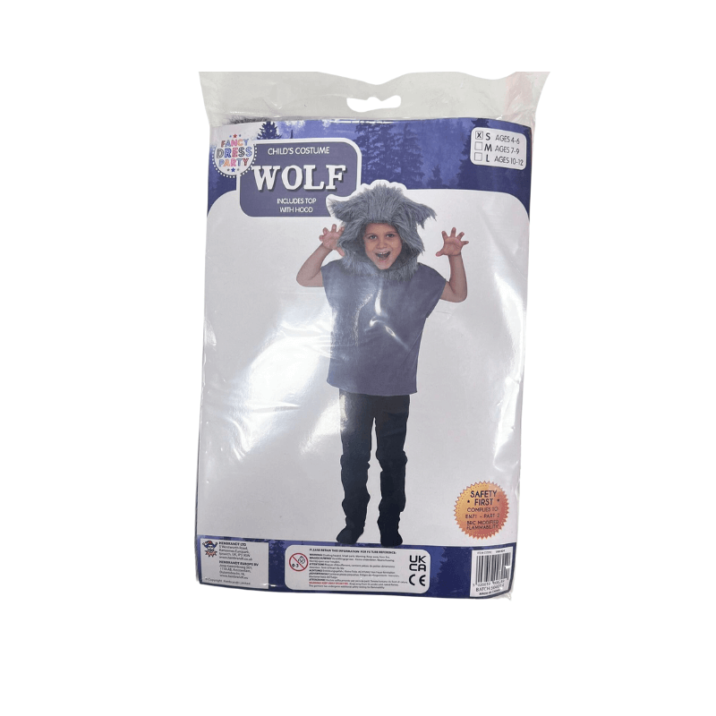 Wolf Fancy Dress Costume Age 4-6