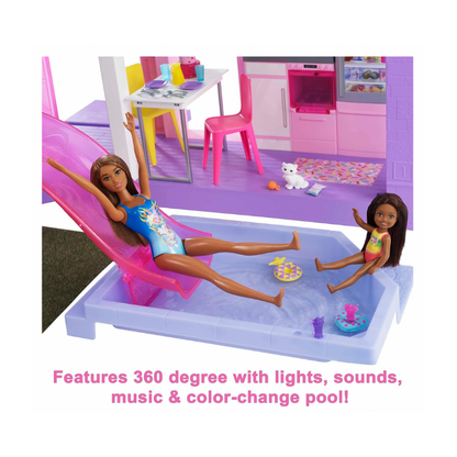 Barbie 60th Celebration DreamHouse Play Set with Exclusive Extras 100+ Pieces