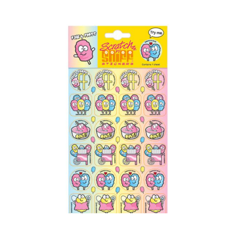 Fairy Floss Scratch & Sniff Sticker Sheet